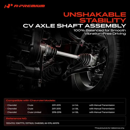 Vista 2 de A-Premium Conjunto de eje de eje CV - Compatible con Chevrolet Cruze 2011-2015, Cruze Limited 2016, L4 1.4L 1.8L, transmisión manual - Lado