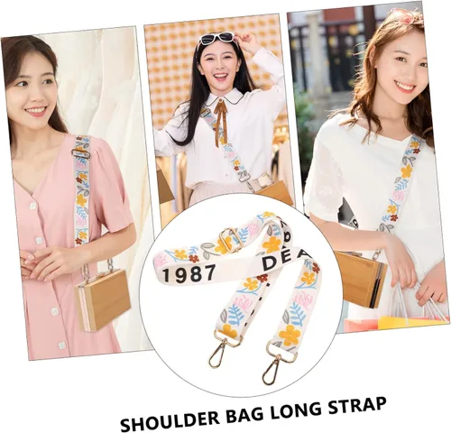 Vista 6 de EXCEART 7 Pcs Backpack Straps Purse Handle Strap Vintage Purse Strap Adjustable Bag Strap Padded Tote Bag Strap with Buckles Crossbody Bag Strap