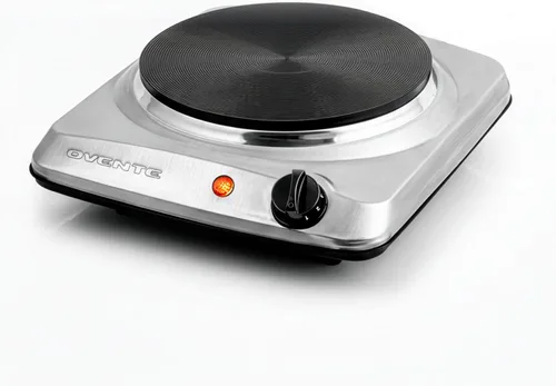Vista 11 de OVENTE Encimera eléctrica de un solo quemador, placa de cocina de 1000 W con placa caliente de hierro fundido de 7.25 pulgadas, control