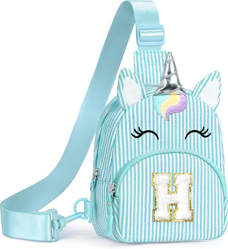 Vista 90 de YOOLIFE Regalos de cumpleaños para niñas y niños, bolsa de unicornio, Azul