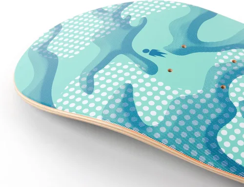 Vista 2 de Alien Workshop Tabla Monopatín Altered State Blue 8.375