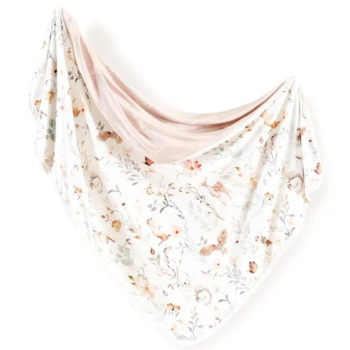 Vista 11 de GRSSDER Mantas de bebé súper suaves de jersey elástico para envolver a niñas y niños, manta de punto reversible de doble capa 34 x 44, extra grande