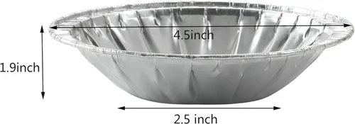 Vista 2 de Waytiffer 50 Pack - Sartenes para tartas de 4 pulgadas, Mini latas para tartas de aluminio desechable resistente para tartas/pasteles de papel