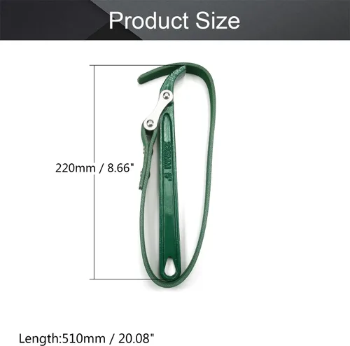 Vista 2 de Utoolmart Llave de correa de cinturón ajustable multiusos de 20 pulgadas, filtro de aceite, llave de abridor de correa 1 unidad