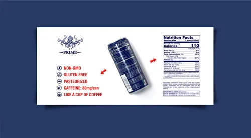 Vista 7 de BLUMANIA ENERGY - PRIME, 8.4 onzas (paquete de 24), sin nervios, sin conservantes