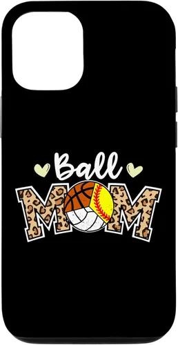 Vista 28 de Ball Mom Leopard Softball Volleyball Basketball Player Mom Case for iPhone 16