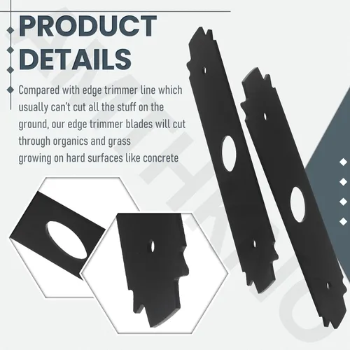 Vista 5 de AC04215 - Cuchilla reversible de acero endurecido resistente, para repuesto Ryobi de 8 pulgadas, compatible con los modelos de bordes UT50500