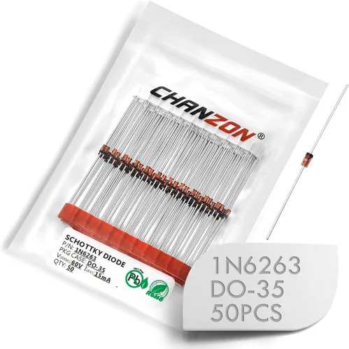 Vista 34 de Paquete de 20 unidades Chanzon SR3200 (S3200) diodos rectificadores de barrera Schottky 3A 200V DO-201AD (DO-27) axial 3 amperios 200 voltios