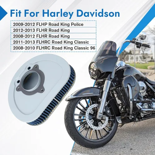 Vista 8 de 2963308 HD-1508 Filtro de aire ultra clásico para Harley Davidson Street Glide, FLHTC Electra Glide, Road King, FLTRX Road Glide Custom 2008 2009