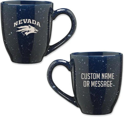 Vista 19 de Rico Industries NCAA UCLA Bruins Royal Blue - Taza de café de cerámica moteada grabada con láser de 16 onzas
