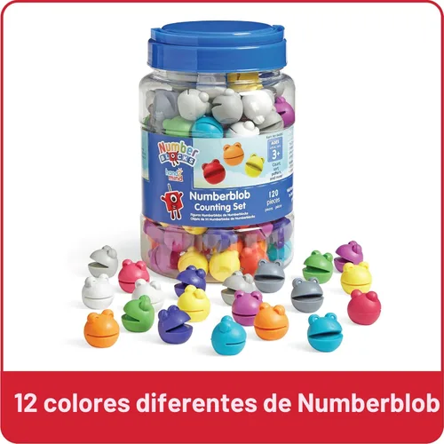 Vista 3 de hand2mind Numberblocks Numberblob - Juego de contador de matemáticas, manipuladores educativos de matemáticas, números para niños pequeños, juguetes