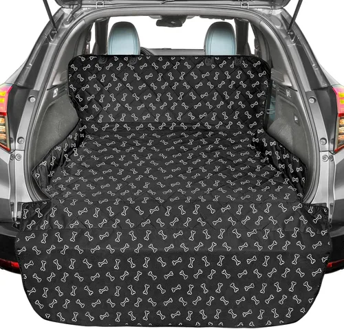 Vista 11 de F-color Forro de carga para perros SUV, resistente al agua, cubierta de carga para mascotas, tapete para asiento de perro de tamaño mediano, SUV