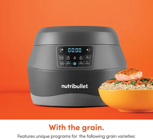 Vista 7 de nutribullet EveryGrain Cooker, 11 pulgadas de profundidad x 11 pulgadas de ancho x 9 pulgadas de alto