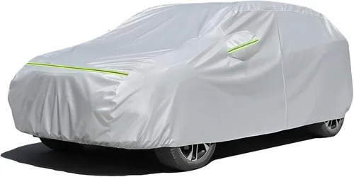 Vista 19 de Favoto Cubierta para auto hatchback impermeable de 6 capas para todo tipo de clima, resistente, para automóviles, cubierta exterior completa