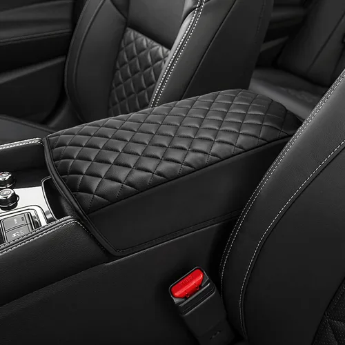 Vista 10 de KBH Funda para reposabrazos de consola central para Nissan Maxima 2009-2014 y Altima 2013-2018, cubierta protectora de la tapa de la consola Negro