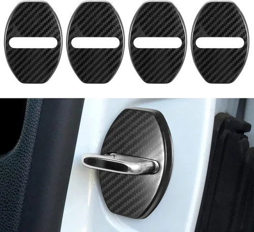 Vista 9 de TOMALL 4 piezas de protector de cierre de puerta de coche, compatible con Volkswagen Jetta GLI Beetle Golf GTI Alltrack SportWagen Tiguan Passat