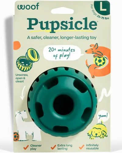 Vista 11 de WOOF Pupsicle - Juguete interactivo para perros de larga duración para mantener a tu cachorro ocupado y distraído - Seguro para perros - Diseño