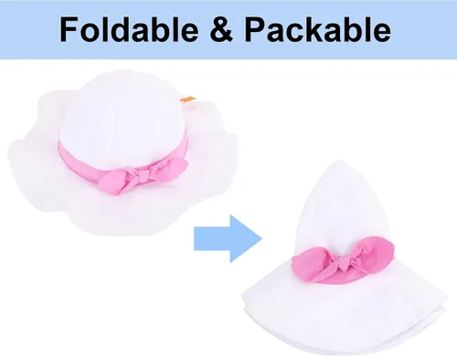 Vista 13 de SimpliKids Sombrero de sol para bebé de ala ancha con protección solar UPF 50+ UV Ray