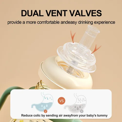 Vista 5 de Oberni PPSU - Tazas para beber sin derrames, botella de agua con popote con peso con asa, vaso a prueba de derrames con boquilla a prueba de fugas