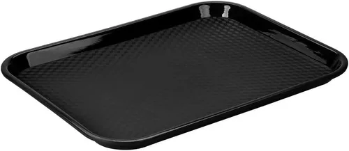 Vista 4 de G.E.T. FT-14-BK Bandeja para cafetería/comida rápida, sin BPA, 14 x 10.75 pulgadas, color negro (juego de 12)