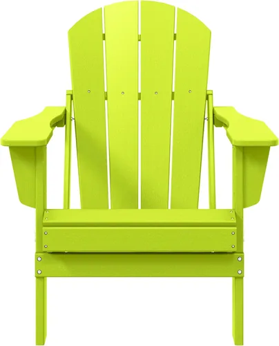 Vista 10 de WestinTrends Malibu - Juego de 2 sillas Adirondack plegables de polietileno para exteriores, color blanco