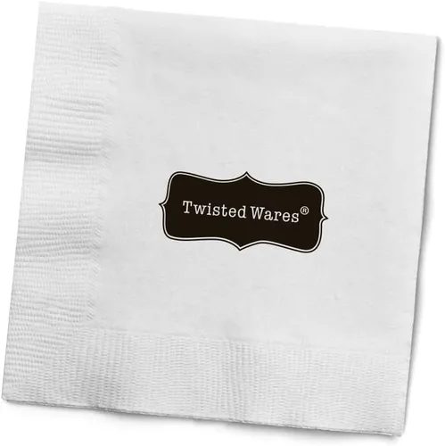 Vista 2 de Twisted Wares - Divertidas servilletas de cóctel - Creo que eres genial y soy solo una servilleta - Servilletas de cóctel boutique - Perfectas