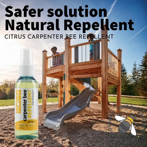 Vista 2 de Best Bee Brothers Aerosol repelente de abejas de carpintero cítricos, 8 Spray repelente de abejas de carpintero cítrico