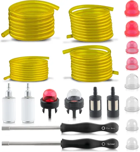 GoaMotors Manguera de línea de combustible de motor pequeño de 4 tamaños y 4 pies de largo, 530095646 filtros de combustible, filtros de combustible