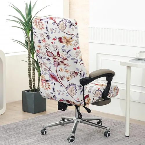 Vista 63 de Fundas elásticas para sillas – Fundas deslizables duraderas con cremallera para escritorio de computadora, sillas universales para juegos/oficina, 05