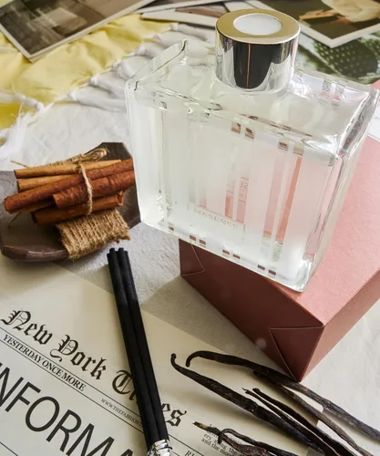 Vista 5 de M&SENSE Juego de difusor de varillas de vainilla y canela, difusor de aroma de 7.04 onzas para el hogar, difusor de aceite esencial natural