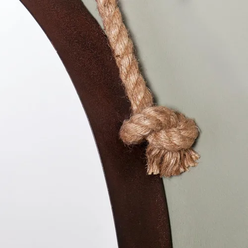 Vista 4 de SEI Furniture Melissa - Espejo de pared decorativo redondo, color óxido