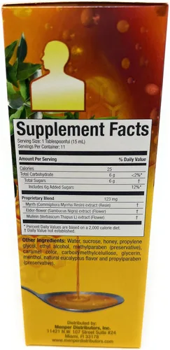 Vista 4 de Eucalipto y propóleos 6 fl. oz. (Jarabe con Miel y Eucalipto)_AB