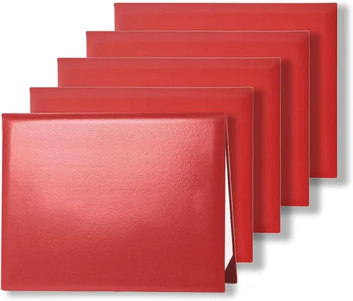 Vista 51 de Funda para diploma de 8.5 x 11 pulgadas, apertura vertical, cubierta para certificado de graduación, cubierta acolchada de cuero liso, tamaño carta