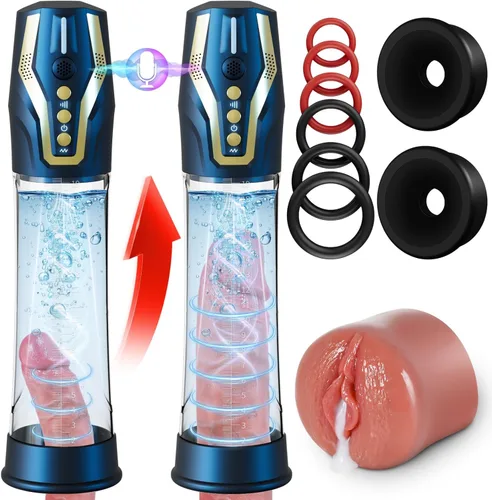 Máquina Blowjobob, 3 Entrenamiento Presión 6 Modo de Succión Ampliación para Crecer El Pene ORH47
