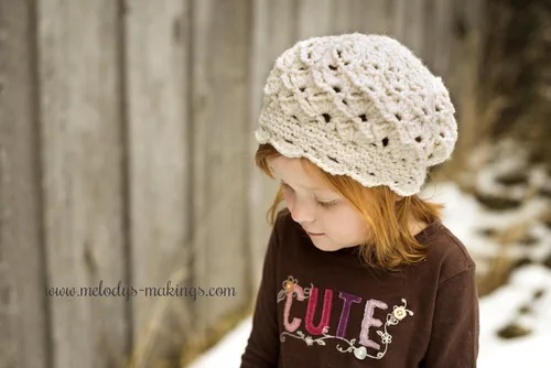 Serenity Slouch Hat Crochet Pattern - Sizes Baby, Toddler, Child, and Adult Included