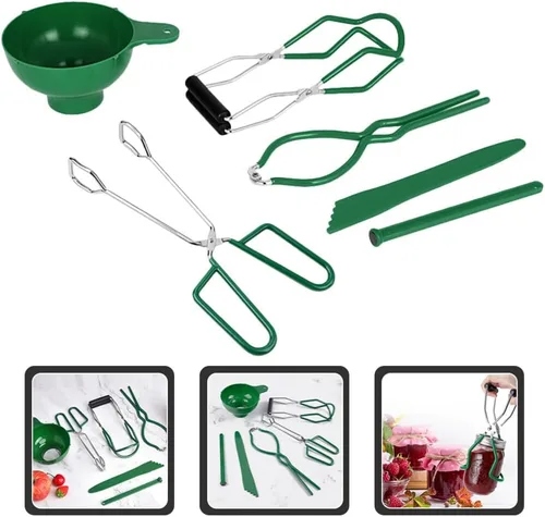 Vista 7 de Kit de 12 piezas de conservas esenciales para botes, tapa magnética, embudo de enlatado de boca ancha, herramientas de cocina para enlatado