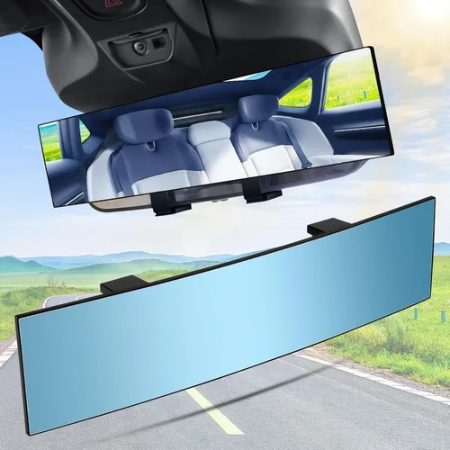 Vista 7 de SINGARO Espejos retrovisores interiores, espejos retrovisores panorámicos universales para automóvil, accesorios de espejo retrovisor de ángulo