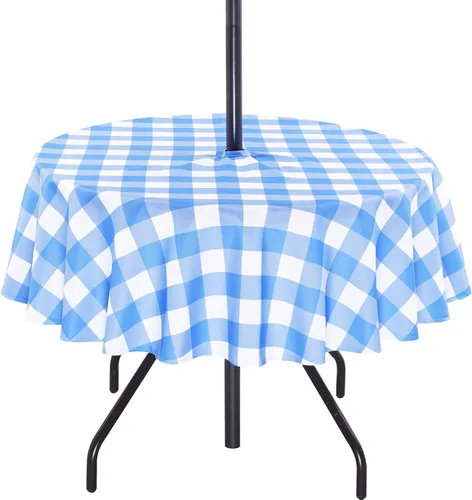 Vista 36 de Poise3EHome - Mantel impermeable antiderrames para exteriores e interiores, para camping, picnic, té de la tarde, asados, flores