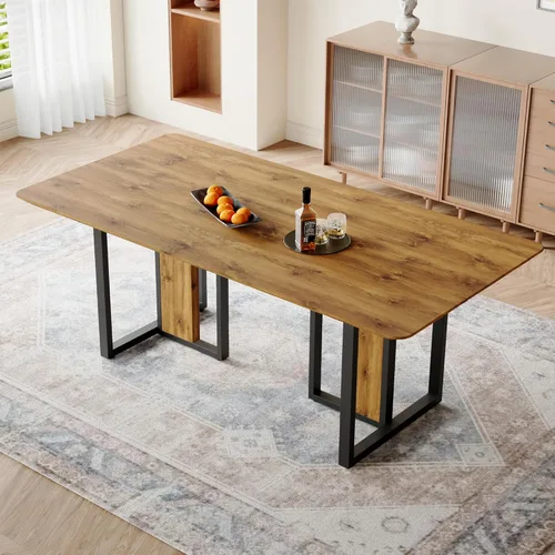 Vista 27 de Juego de mesa de comedor MEMUY de 160 cm para 4 personas, juego de mesa de comedor blanco para 4, juego de mesa y sillas de comedor de mármol