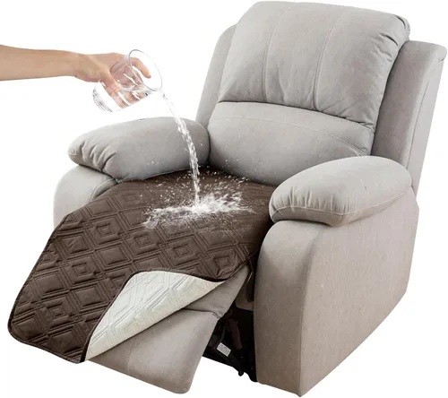 Vista 37 de Genina Juego de 2 Fundas de Reposabrazos para Sofá 100% Impermeables, Fundas para Reposabrazos de Sofá, Sillón, Protectores Antideslizantes