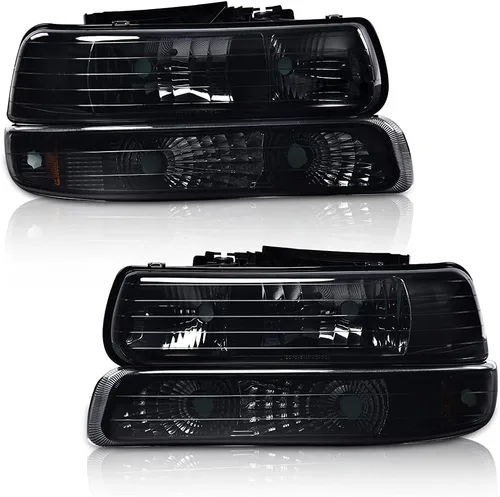 Vista 19 de PIT66 Lámparas LED DRL de montaje de faros delanteros compatibles con Chevy Silverado 1999-2002 / 2000-2006 Tahoe Suburban faro delantero con luces