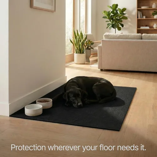 Vista 8 de Rollo de piso de goma resistente de 1/4" de espesor de Floor Inc Tapetes de piso de goma reciclada flexibles para gimnasio en casa Tapete