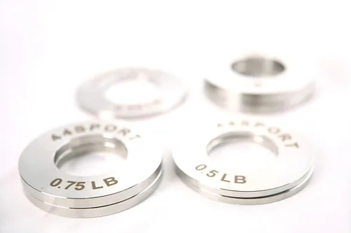 Vista 6 de 44SPORT - Placas de acero fraccionadas olímpicas - Par de pesos de 1/4, 1/2, 3/4, 1 libra (8 en total)