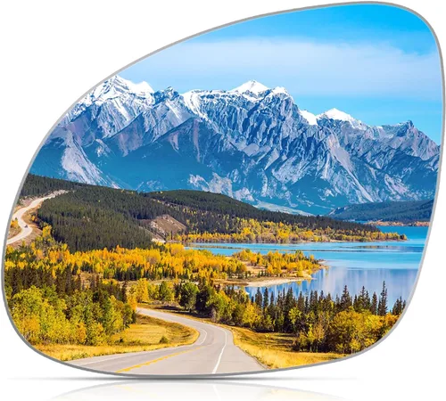 Vista 12 de BDFHYK Cristal de espejo Compatible con VW Passat 2012-2015, espejo retrovisor convexo con placa de respaldo 561857522A, 5C6857522A, calefactable