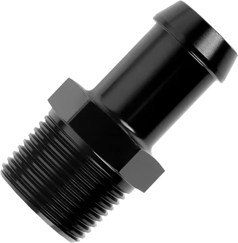 Vista 17 de EVIL ENERGY Adaptador de Conexión de Púa de Manguera 1/2" NPT Macho a 1/2" 45 Grados de Aluminio Negro