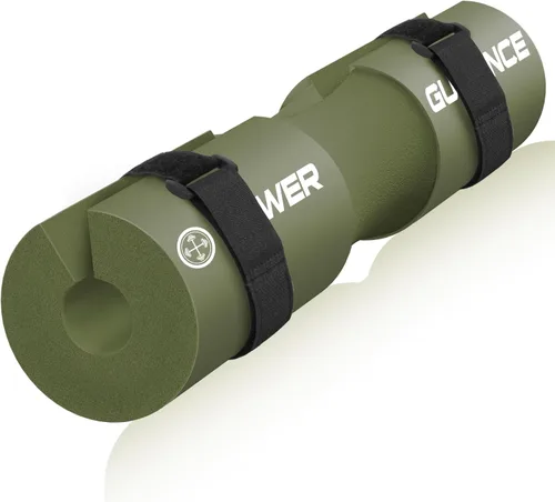 Vista 13 de POWER GUIDANCE Barbell Squat Pad - Neck & Shoulder Protective Pad - Great for Squats, Lunges, Hip Thrusts, Weight Lifting & More - Fit Standard and