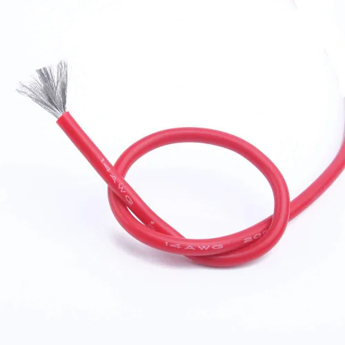 Hockus Accesorios 16.4 ft AMASS14AWG Alambre de silicona 14 AWG Alambres de gel de sílice Construcción Conductor 14 # Cable de cobre estañado de