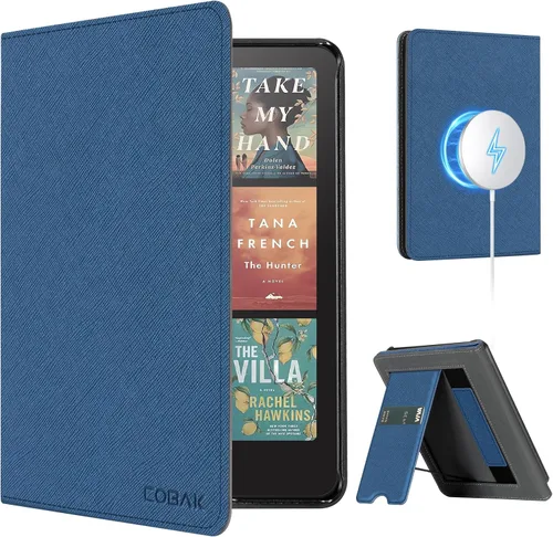 Vista 231 de CoBak Funda inteligente para Kindle Paperwhite de 6.8" de 11ª generación 2021 con función de encendido automático, ligera, delgada, de piel **Salvia