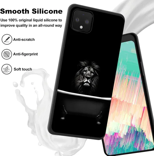 Vista 525 de Funda delgada para Google Pixel 4 XL, funda delgada de silicona de TPU suave a prueba de golpes para Google Pixel 4 XL, astronauta Galaxy