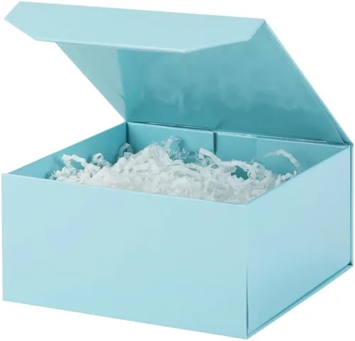 Vista 55 de 5 cajas de regalo rosa con cinta de 9.5 x 7 x 4 pulgadas, caja de regalo resistente con tapa para embalaje de regalo, cajas de almacenamiento